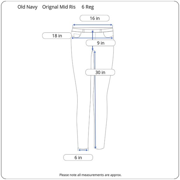 Old Navy Womens Original Mid Rise Skinny Jean Stretch Denim Med Wash Size 6 Reg - Picture 3 of 12
